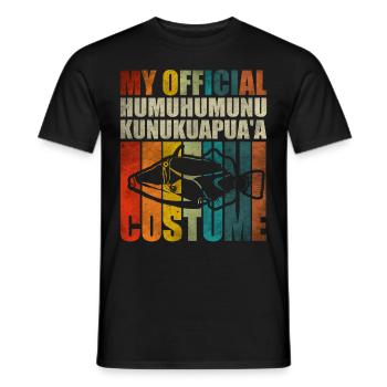 Humuhumunukunukuapua’a pousseur de récif hawaïen - T-shirt homme - noir - Devant - AI Model Male 178 light (178cm)