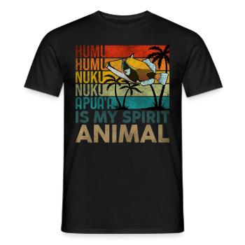 Humuhumunukunukuapua'a Hawaiian Reef Triggerfish - Men's T-Shirt - black - Front - AI Model Male 178 light (178cm)