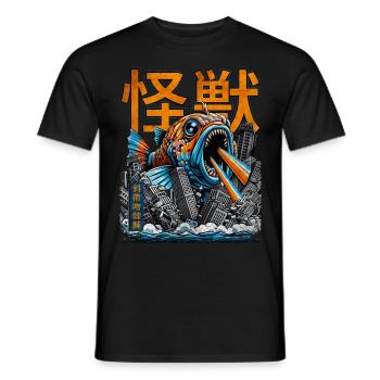 Humuhumunukunukuapua'a Hawaiian Reef Pusher - Men's T-Shirt - black - Front - AI Model Male 178 light (178cm)