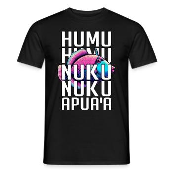 Humuhumunukunukuapua'a Hawaiian Reef Triggerfish - Men's T-Shirt - black - Front - AI Model Male 178 light (178cm)