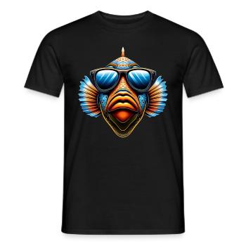 Humuhumunukunukuapua'a Hawaiian Reef Pusher - Men's T-Shirt - black - Front - AI Model Male 178 light (178cm)