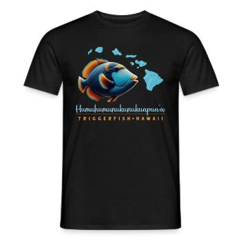 Humuhumunukunukuapua'a Hawaiian Reef Triggerfish - Men's T-Shirt - black - Front - AI Model Male 178 light (178cm)