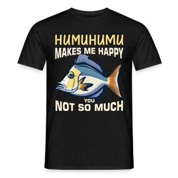 Hawaiian triggerfish Humuhumunukunukuapua'a - Men's T-Shirt - black - Front - AI Model Male 178 light (178cm)