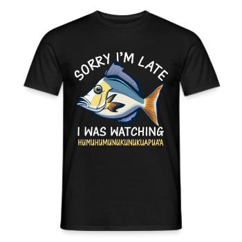Hawaiian triggerfish Humuhumunukunukuapua'a - Men's T-Shirt - black - Front - AI Model Male 178 light (178cm)