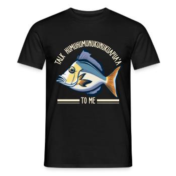 Hawaiian triggerfish Humuhumunukunukuapua'a - Men's T-Shirt - black - Front - AI Model Male 178 light (178cm)
