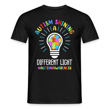 Autism Autistic Autistic - Men's T-Shirt - black - Front - AI Model Male 178 light (178cm)