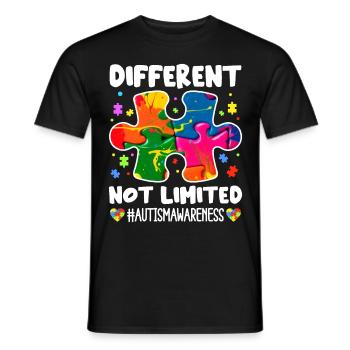 Autism Autistic Autistic - Men's T-Shirt - black - Front - AI Model Male 178 light (178cm)