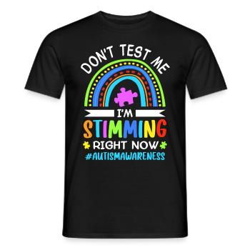 Autism Autistic Autistic - Men's T-Shirt - black - Front - AI Model Male 178 light (178cm)