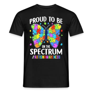 Autism Autistic Autistic - Men's T-Shirt - black - Front - AI Model Male 178 light (178cm)