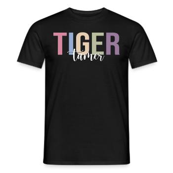 Circus Tiger Circus Tiger Lover Funny Circus - Men's T-Shirt - black - Front - AI Model Male 178 light (178cm)