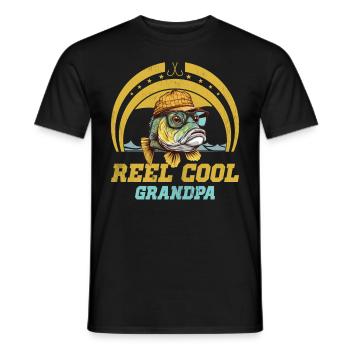 Moulinet Cool Grandpa - T-shirt homme - noir - Devant - AI Model Male 178 light (178cm)