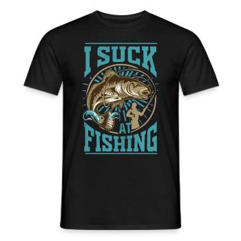 Je suis nul en pêche - T-shirt homme - noir - Devant - AI Model Male 178 light (178cm)