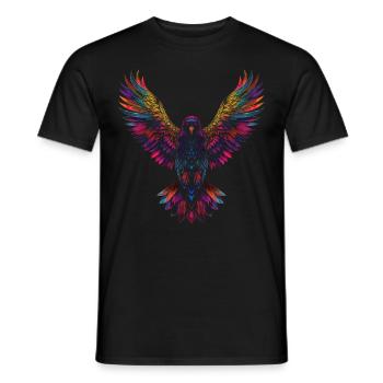 Corbeau Corbeau Oiseau Pop Art - T-shirt homme - noir - Devant - AI Model Male 178 light (178cm)