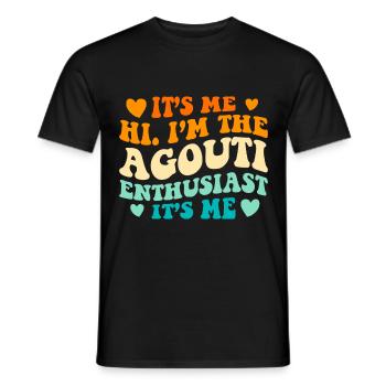 Witziger Agouti Spruch - Männer T-Shirt - Schwarz - Vorne - AI Model Male 178 light (178cm)