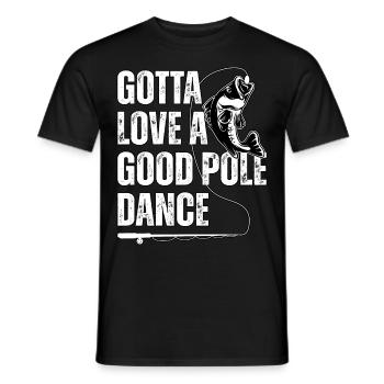 Il faut aimer une bonne pole dance - T-shirt homme - noir - Devant - AI Model Male 178 light (178cm)