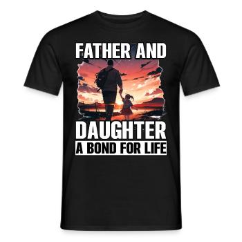 Père et fille, un lien pour la vie - T-shirt homme - noir - Devant - AI Model Male 178 light (178cm)
