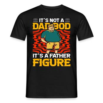 Es ist kein Vater Bod, es ist eine Vaterfigur - Männer T-Shirt - Schwarz - Vorne - AI Model Male 178 light (178cm)