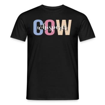 Éleveur de vaches Éleveur de vaches Élevage de vaches - T-shirt homme - noir - Devant - AI Model Male 178 light (178cm)