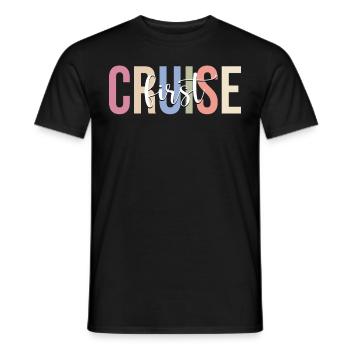Croisière Vacances Croisière Bateau de croisière - T-shirt homme - noir - Devant - AI Model Male 178 light (178cm)
