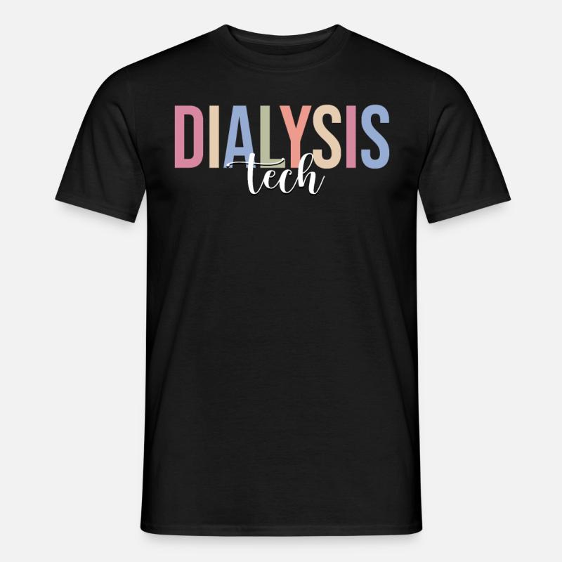 Dialyse-Techniker - Männer T-Shirt - Schwarz