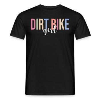 Dirt Biking Bikers Motocross - Men's T-Shirt - black - Front - AI Model Male 178 light (178cm)