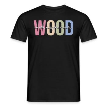 Woodworkers Woodworking Wood Carpenters - Men's T-Shirt - black - Front - AI Model Male 178 light (178cm)