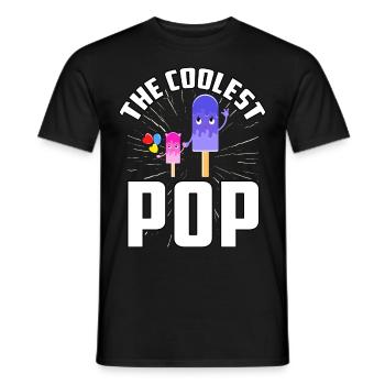 The coolest Pop - Men's T-Shirt - black - Front - AI Model Male 178 light (178cm)