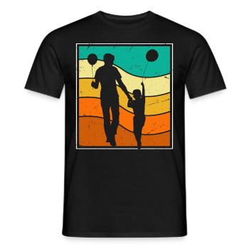 Papa - Männer T-Shirt - Schwarz - Vorne - AI Model Male 178 light (178cm)