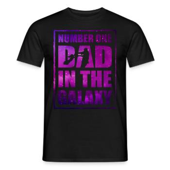 Vater Nummer eins in der Galaxis - Männer T-Shirt - Schwarz - Vorne - AI Model Male 178 light (178cm)
