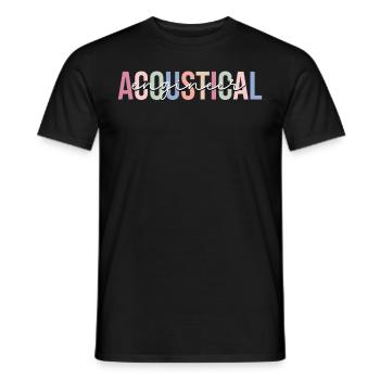 Technology Acoustic Engineer - Men's T-Shirt - black - Front - AI Model Male 178 light (178cm)
