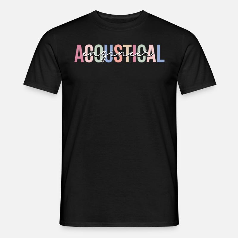 Technik Akustik-Ingenieur - Männer T-Shirt - Schwarz