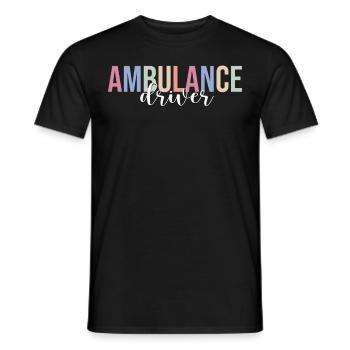 Ersthelfer Sanitäter - Männer T-Shirt - Schwarz - Vorne - AI Model Male 178 light (178cm)