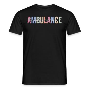 Rescue Service Technician Paramedic EMT - Men's T-Shirt - black - Front - AI Model Male 178 light (178cm)
