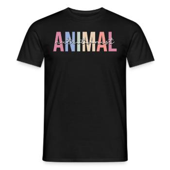 Vétérinaire Amoureux des animaux - T-shirt homme - noir - Devant - AI Model Male 178 light (178cm)