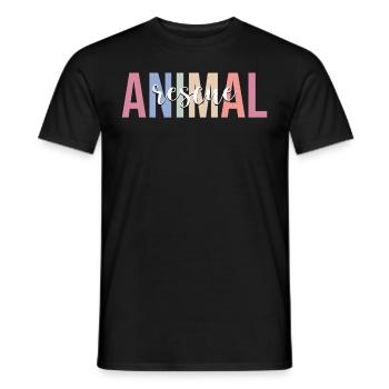 accepter. - T-shirt homme - noir - Devant - AI Model Male 178 light (178cm)