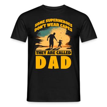 Einige Superhelden tragen keine Umhänge, wie sie genannt werden - Männer T-Shirt - Schwarz - Vorne - AI Model Male 178 light (178cm)