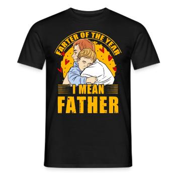 Farter de l’année, je veux dire Père - T-shirt homme - noir - Devant - AI Model Male 178 light (178cm)