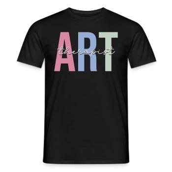 Art Therapy Art Teacher - Men's T-Shirt - black - Front - AI Model Male 178 light (178cm)