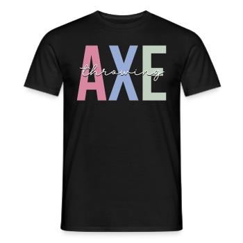 Axt-Werfer - Männer T-Shirt - Schwarz - Vorne - AI Model Male 178 light (178cm)