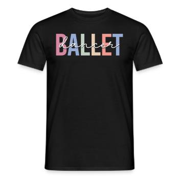 Dancing Ballet Dance Ballerina - Men's T-Shirt - black - Front - AI Model Male 178 light (178cm)