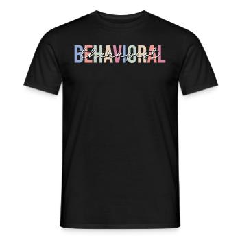 Behavior Analyst Behavioral Technician - Men's T-Shirt - black - Front - AI Model Male 178 light (178cm)