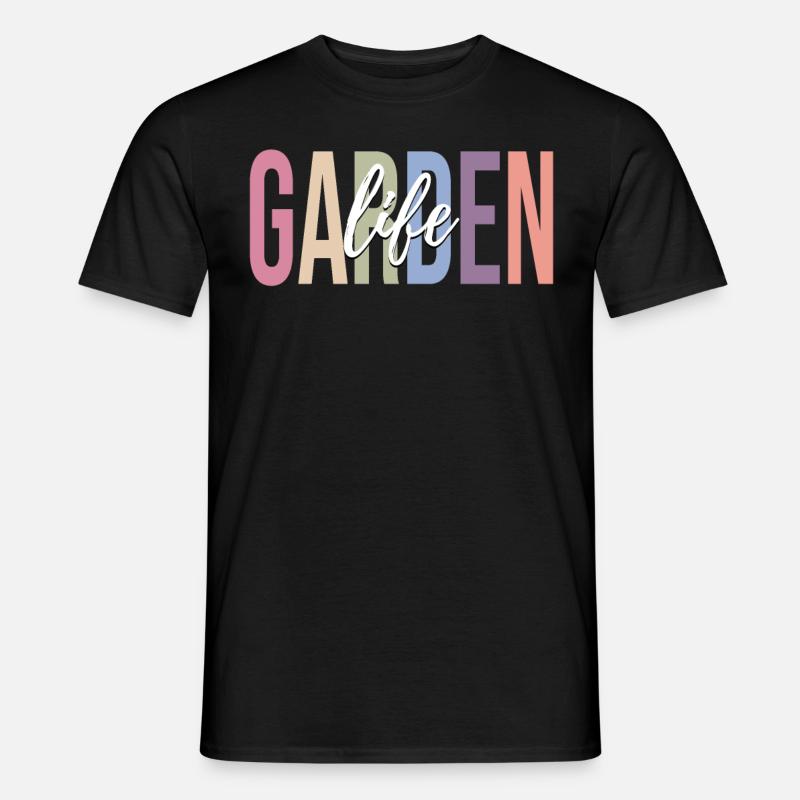Gartenarbeit Gärtner - Männer T-Shirt - Schwarz