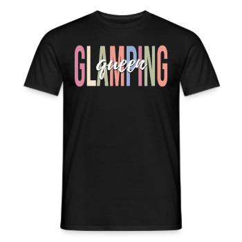 Weiblicher Glamper Camping - Männer T-Shirt - Schwarz - Vorne - AI Model Male 178 light (178cm)