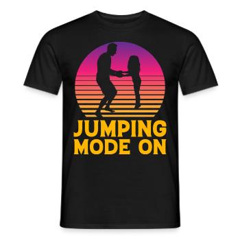 Mode Saut activé - T-shirt homme - noir - Devant - AI Model Male 178 light (178cm)