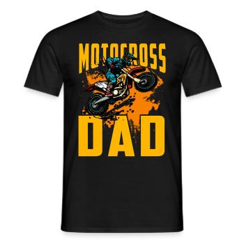 Motocross Dad - Men's T-Shirt - black - Front - AI Model Male 178 light (178cm)