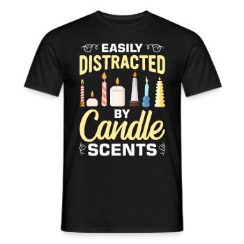 Drôle de fabricant de bougies Candle Maker Saying - T-shirt homme - noir - Devant - AI Model Male 178 light (178cm)