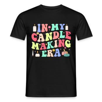 Drôle de fabricant de bougies Candle Maker Saying - T-shirt homme - noir - Devant - AI Model Male 178 light (178cm)