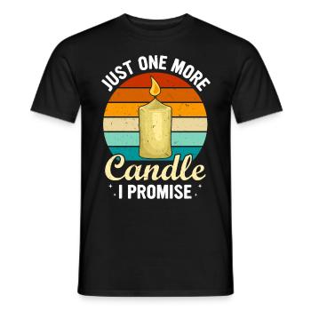 Drôle de fabricant de bougies Candle Maker Saying - T-shirt homme - noir - Devant - AI Model Male 178 light (178cm)