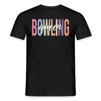 Bowling Girl Bowling Team - Men's T-Shirt - black - Front - AI Model Male 178 light (178cm)