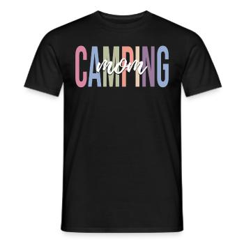 Camping Mom Rv Camper Women's Camping - Men's T-Shirt - black - Front - AI Model Male 178 light (178cm)